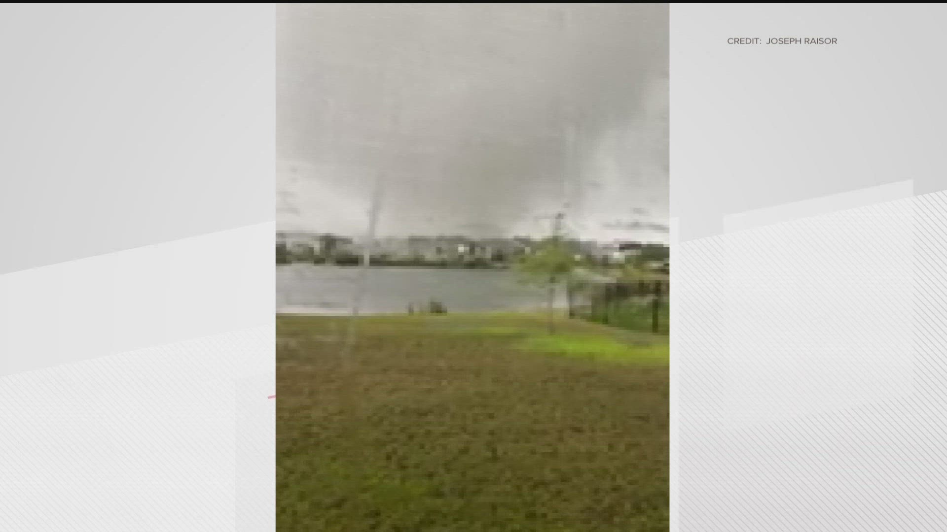 Here's a look at the tornado from Saint John's County, where a tornado was confirmed Thursday afternoon.