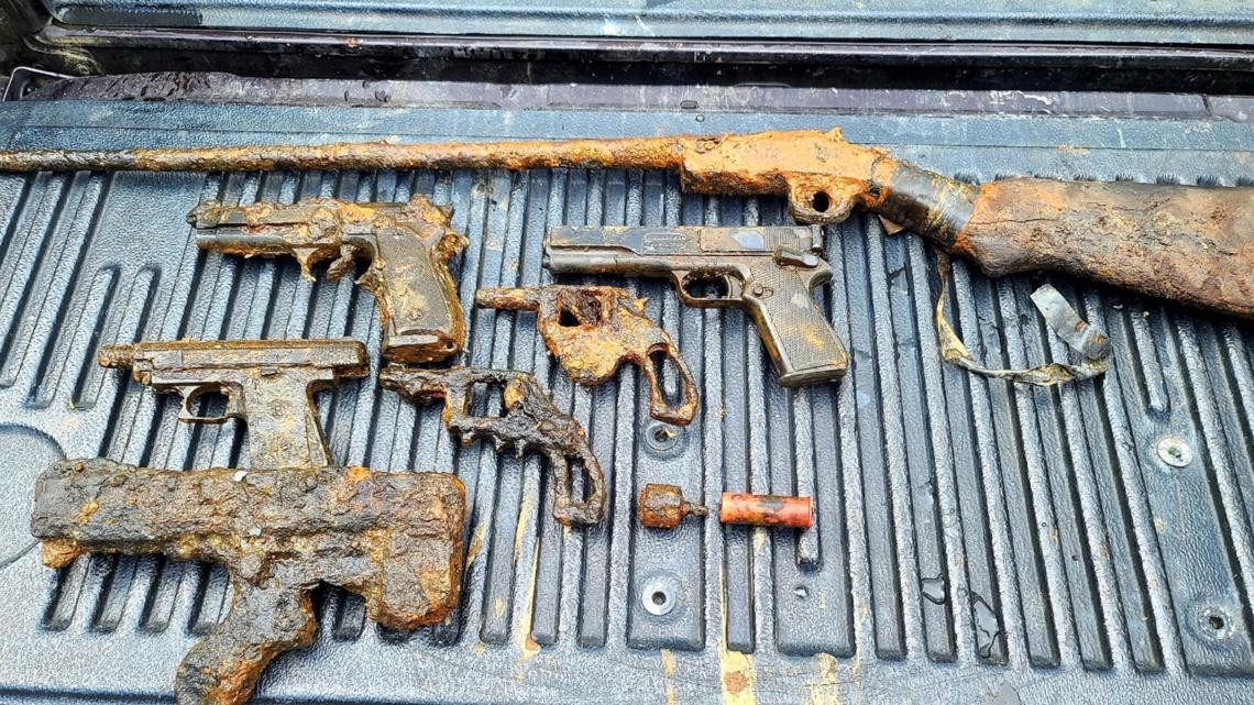 Georgia Magnet Fishermen Find Weapons Near Army Base