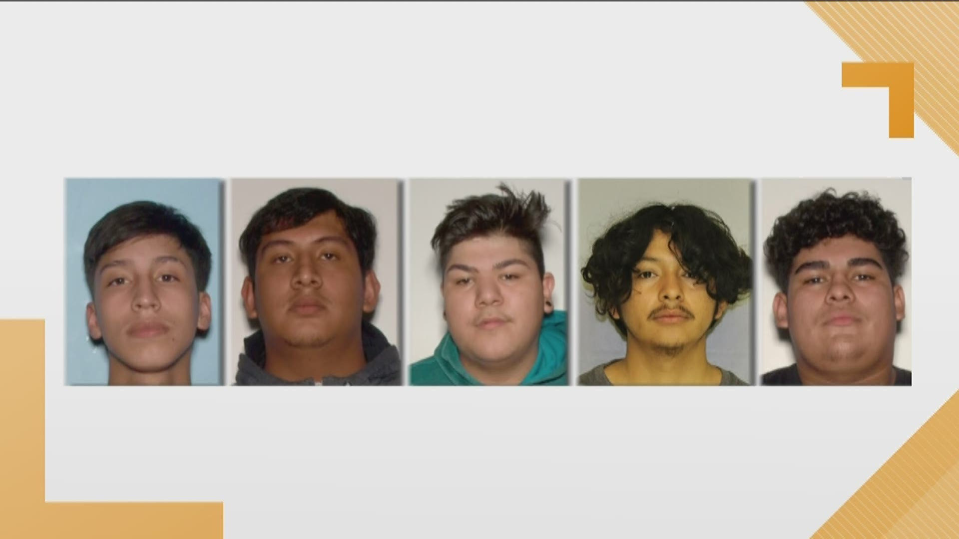 These five teens are associates of two of the four suspects.
