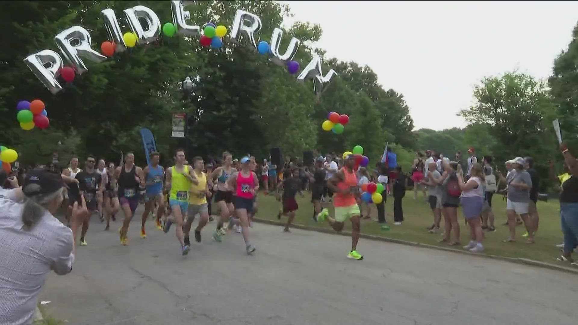 Organizers said this year's race had 2,000 runner sign up - double from last year.