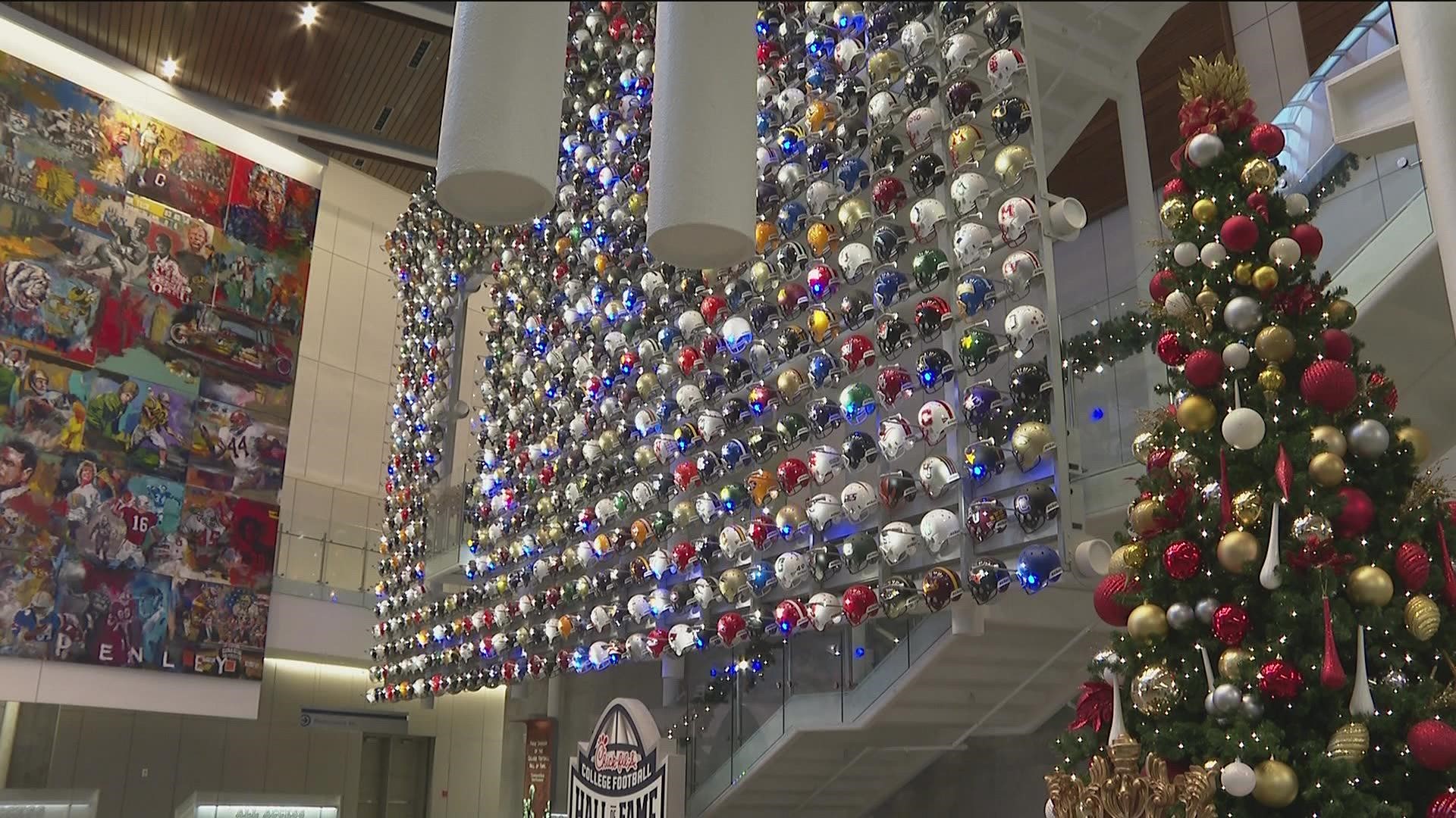 It's football under the tree on Christmas Day! 