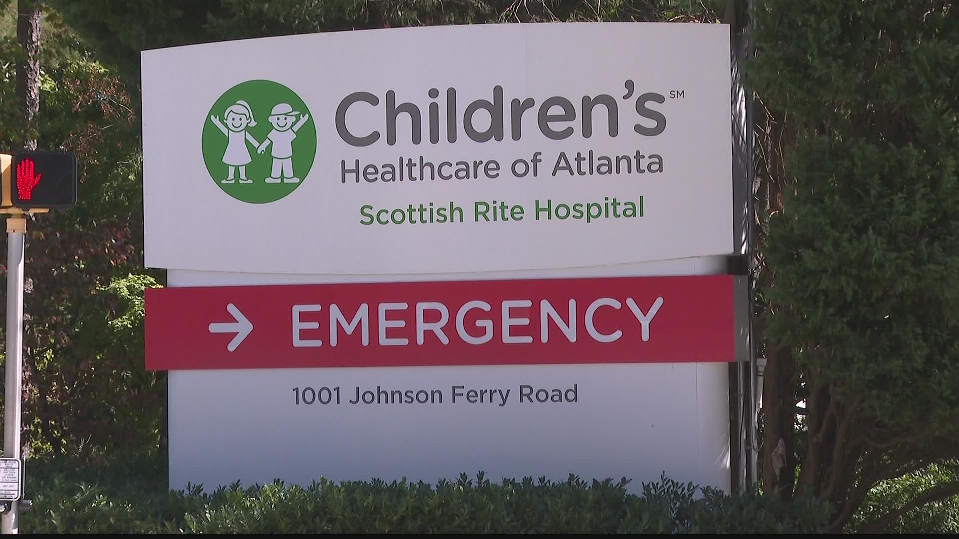 Emergency tents have been set up outside to mitigate wait times, and officials recommend staying home and contacting pediatrician under certain circumstances.