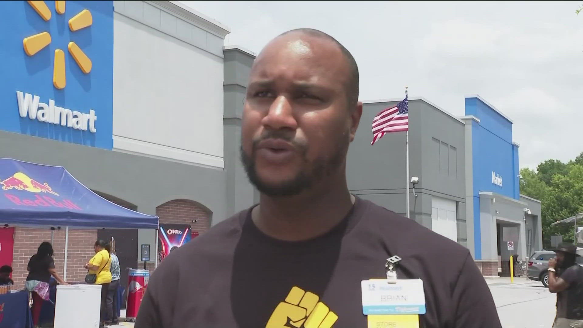 College Park's Walmart held its first Juneteenth, aka Freedom Day, celebration today.
