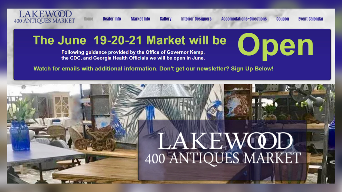 Lakewood 400 Antiques Market reopening June 19