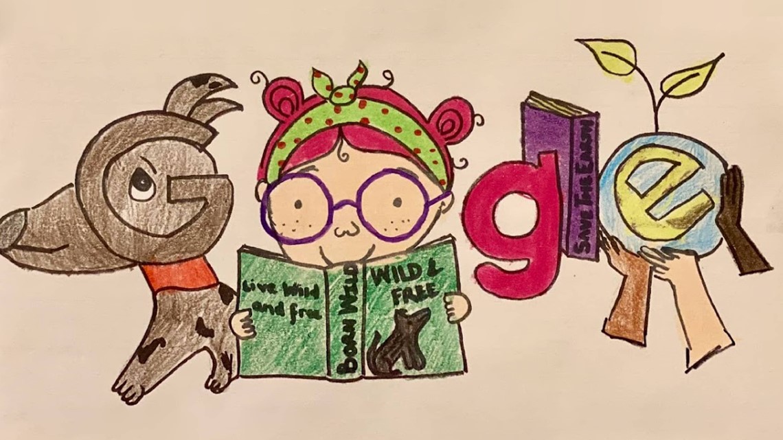 4th grader chosen for Doodle for Google