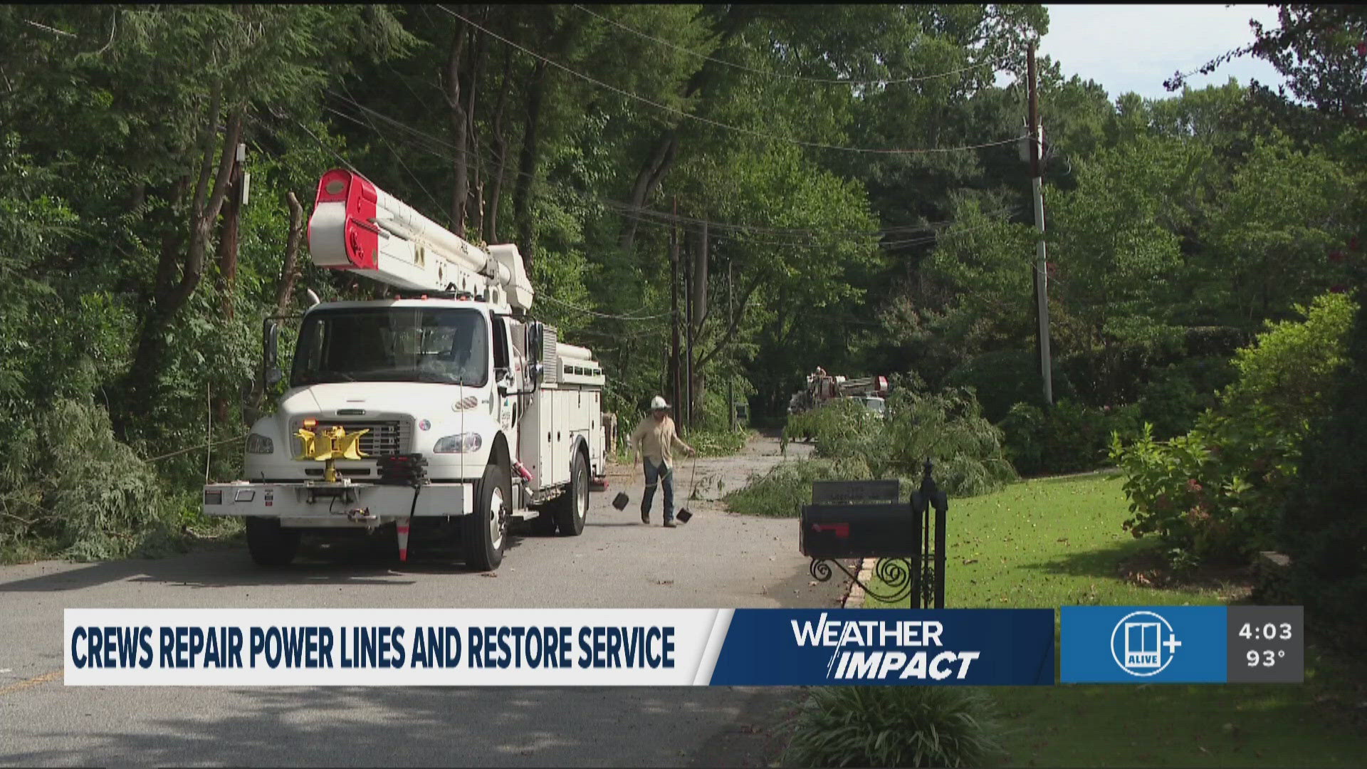 Thousands of people were without power early Wednesday after strong storms rolled across metro Atlanta and north Georgia the night before.