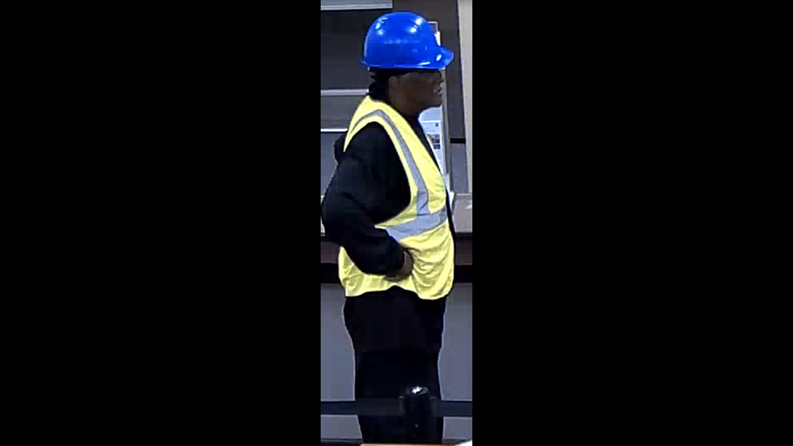 PHOTOS: Man dressed as construction worker robs bank | 11alive.com