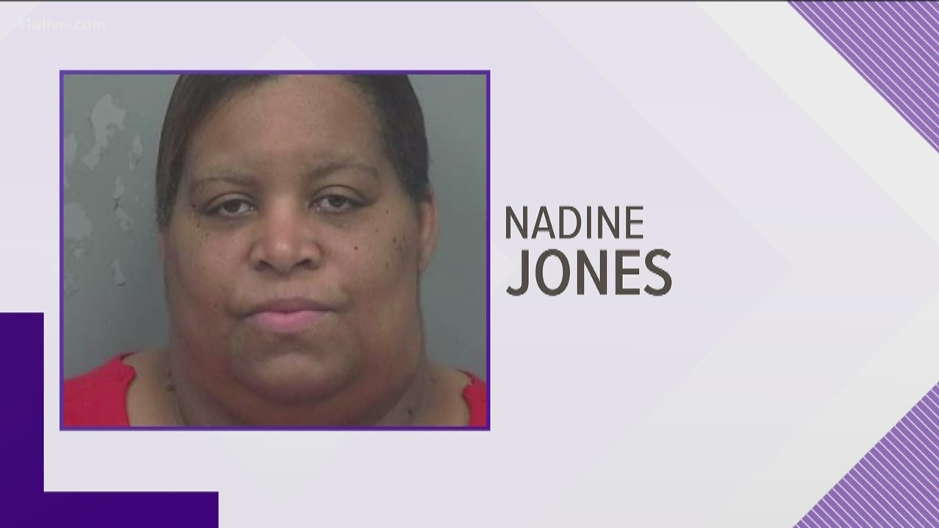 Nadine Jones is accused of child cruelty after parents noticed bruises on their child's body after they came home from daycare.