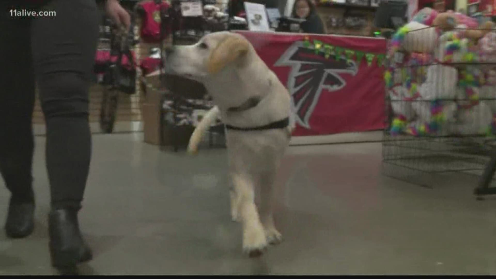 Check it out! He hung out with fans at the team store in Atlantic Station.