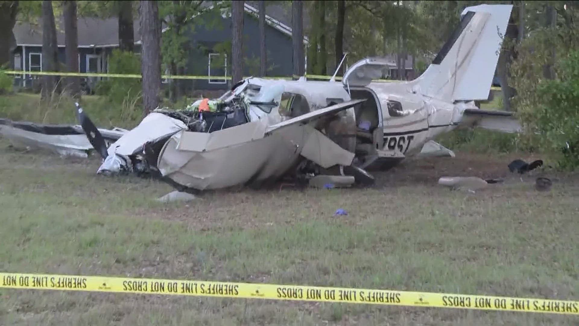 The sheriff says the plan flipped during a hard landing in Folkston about four hours south of Atlanta.