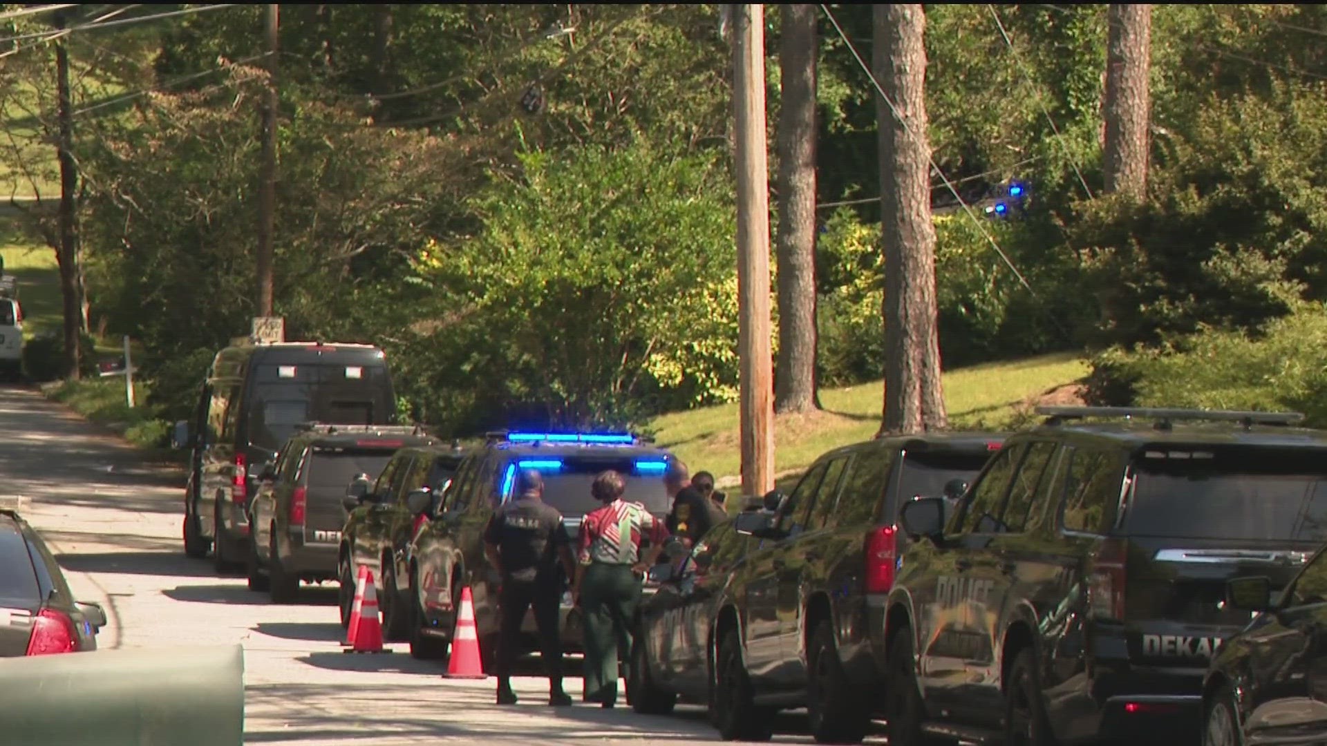 Students were released for dismissal at 2:15. However, school officials said those who walk home will remain there until a family member can pick them up.