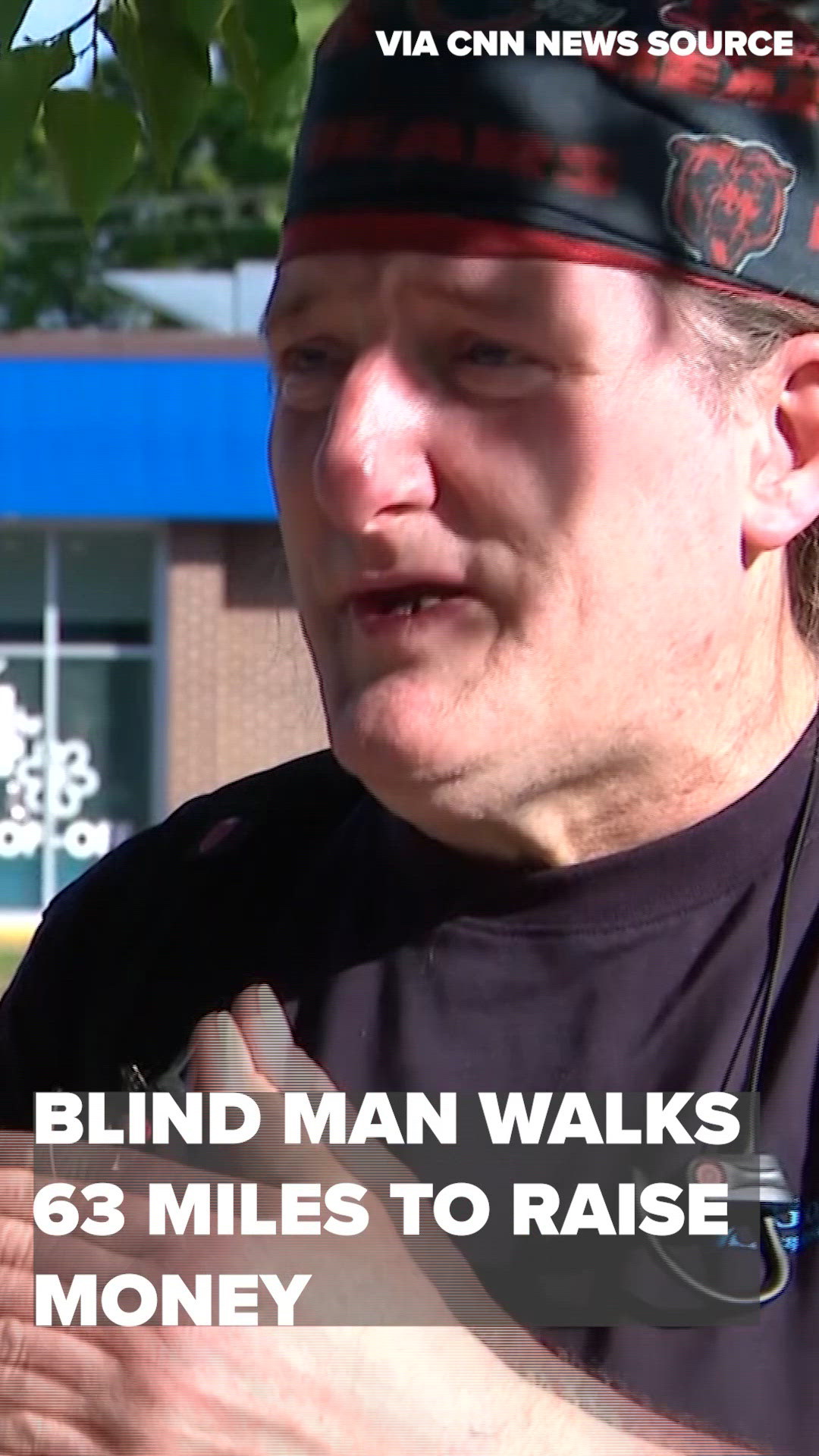Blind man walks 63 miles to raise money | 11alive.com