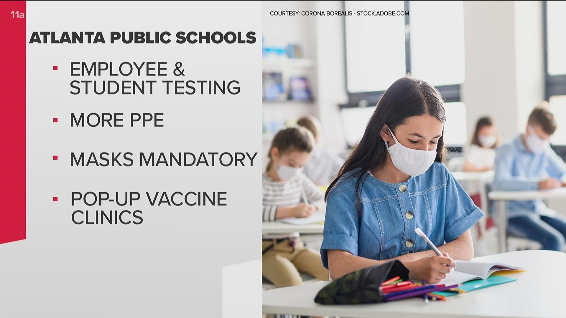 Virus testing, more personal protective equipment and pop-up vaccine clinics will be available throughout the district, officials say.