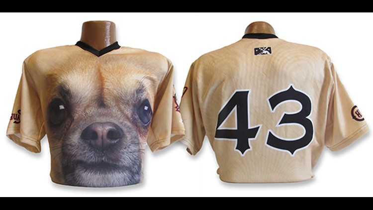 Texas baseball team jersey features face of Chihuahua