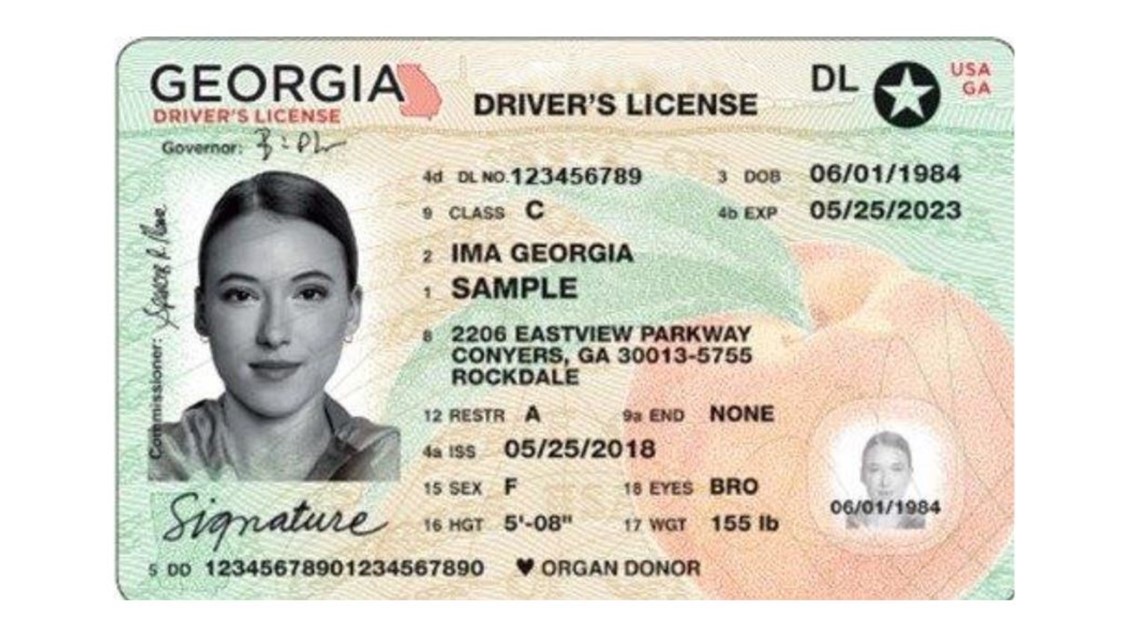 New design for Georgia driver's licenses