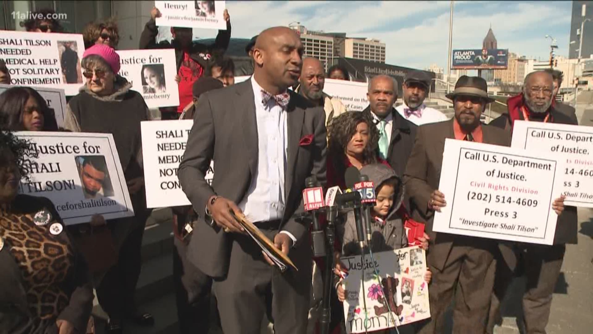 A news conference was held about deaths Friday, as the families demanded justice.