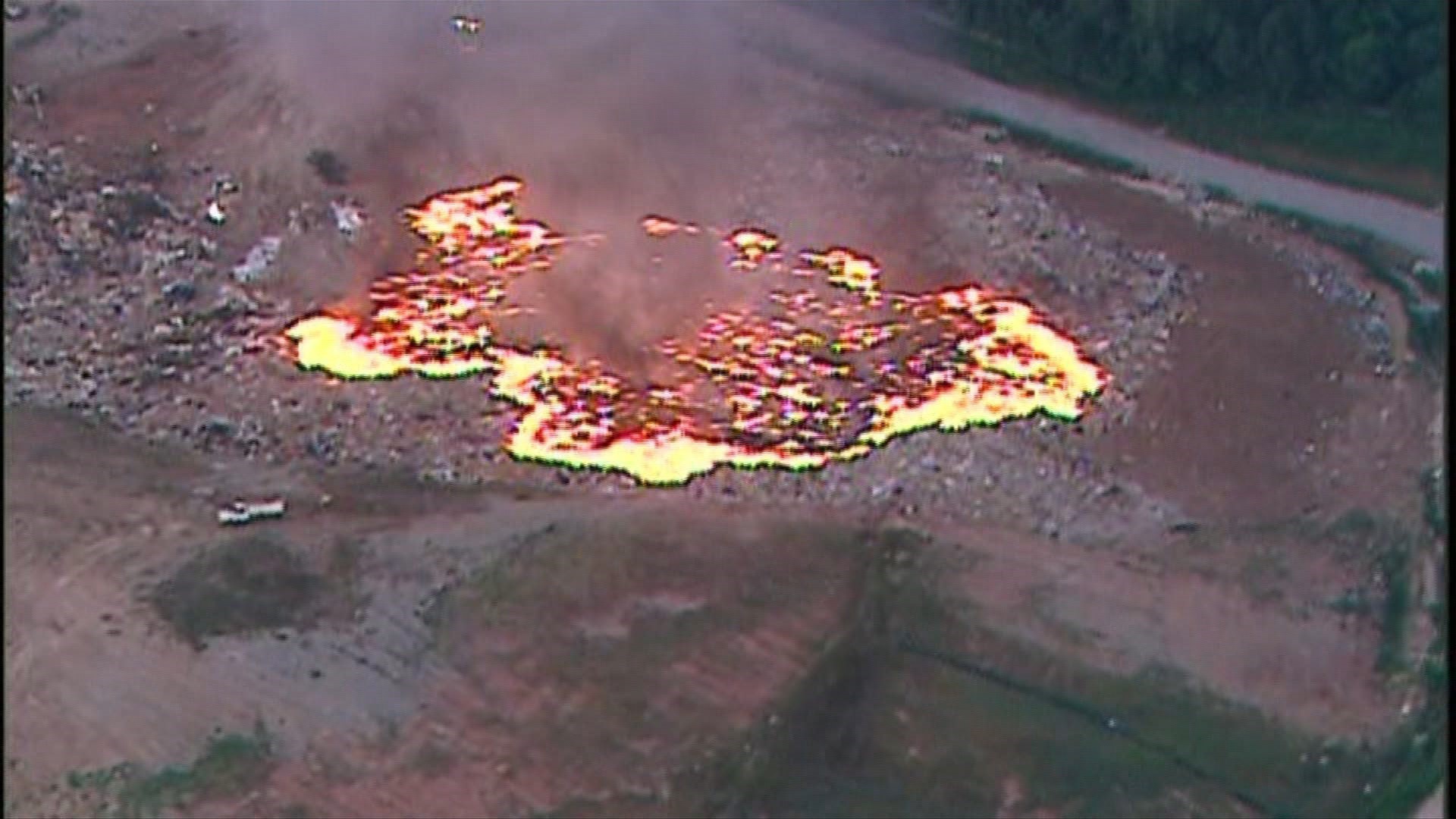 City issues warning after landfill fire