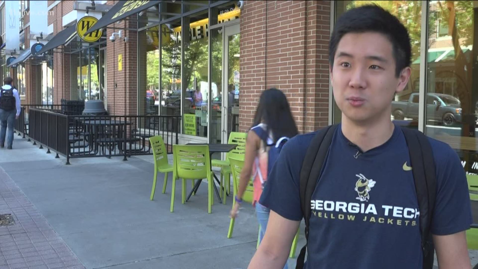 A Waffle House customer said a question about an up-charge on his Waffle House meal ended with a visit from Georgia Tech police.