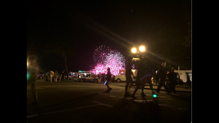 Fire on barge cuts short Plymouth, Mass. fireworks show | 11alive.com