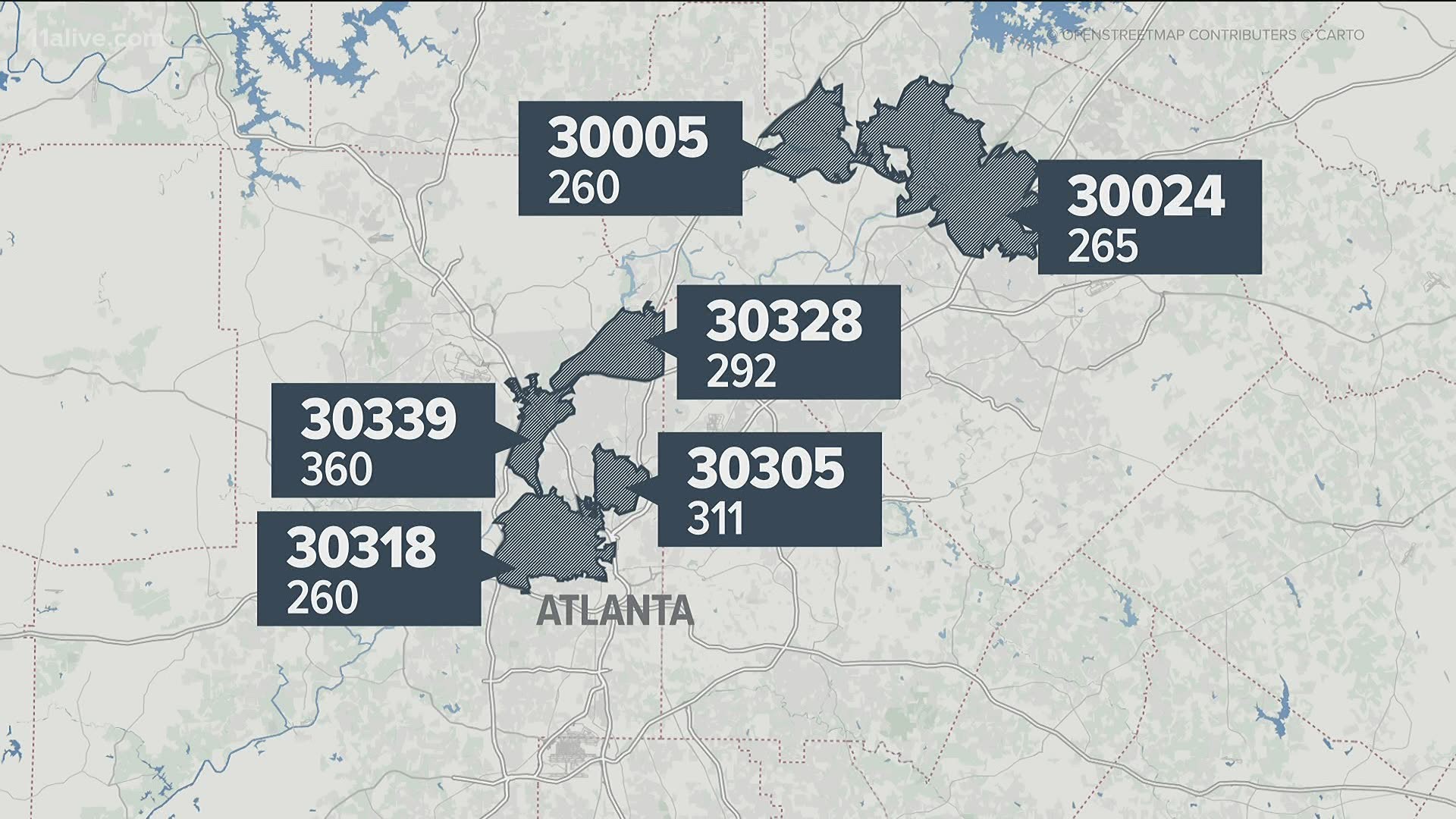 Some of metro Atlanta's wealthiest zip codes received the most PPP loans during the pandemic, according to a report from the Atlanta Business Chronicle.