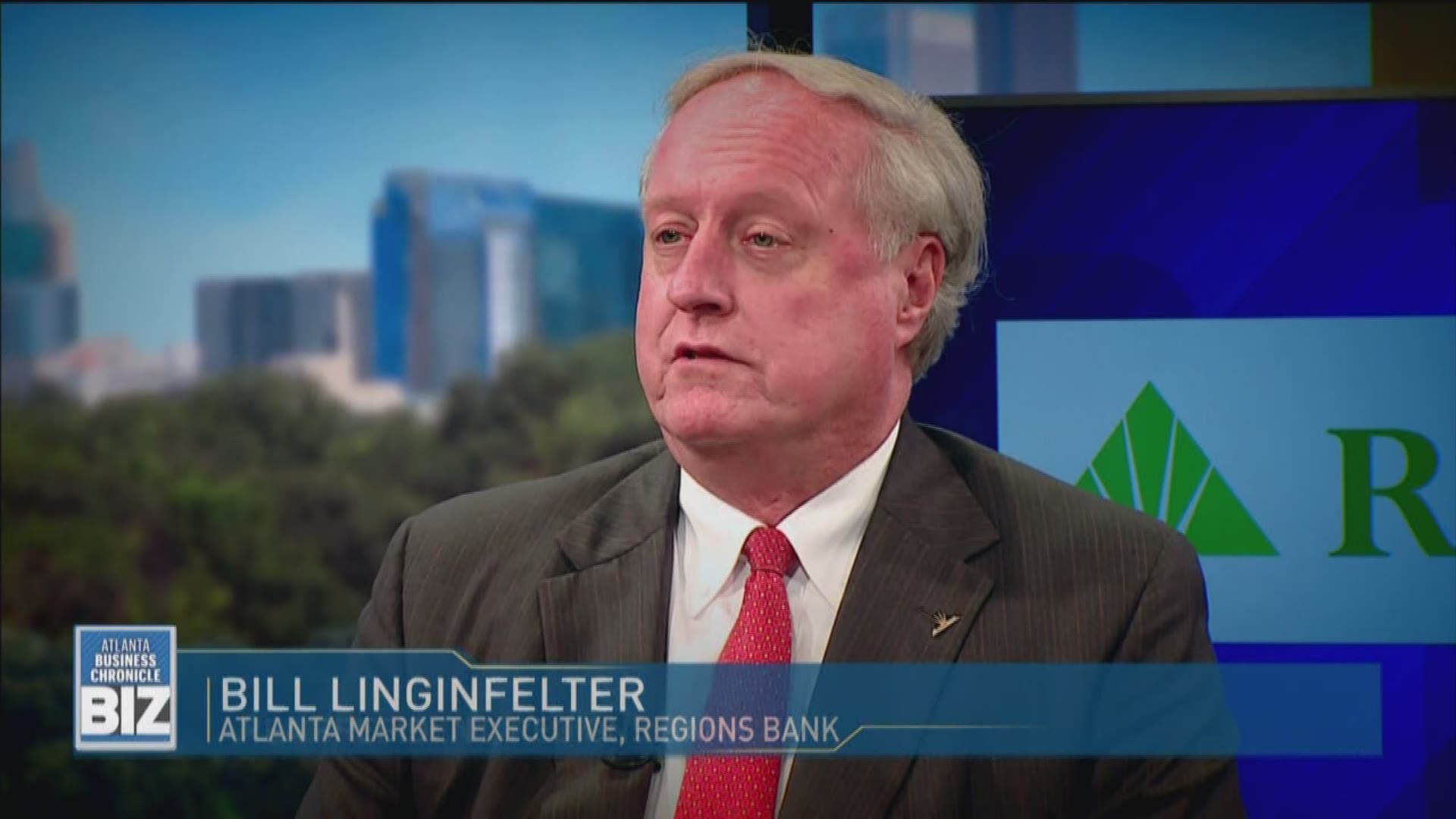 Regions Bank's Bill Linginfelter featured on 'Atlanta Business Chronicle's BIZ' Executive Profiles