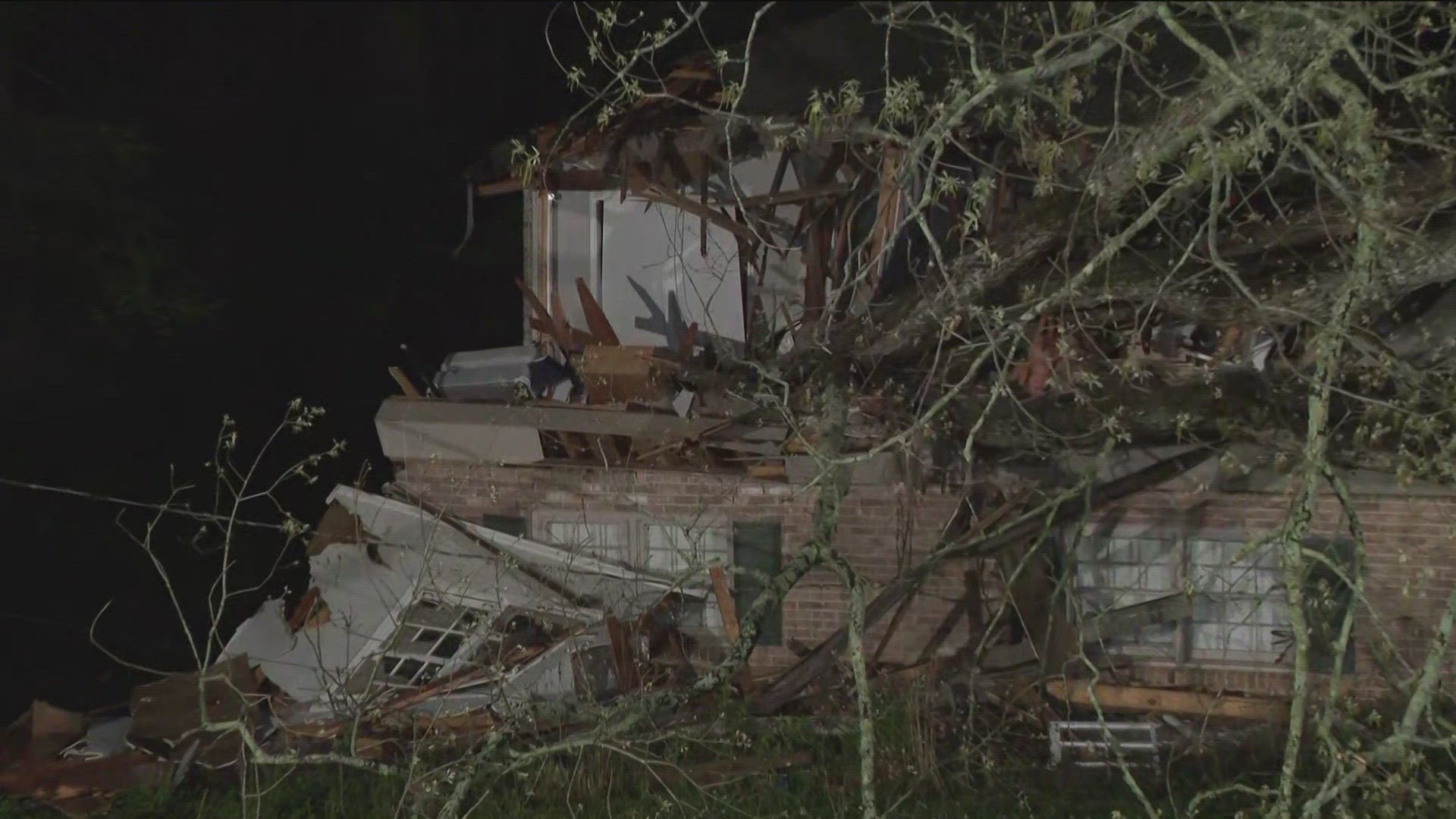 Much of the worst damage appears to be in DeKalb County.