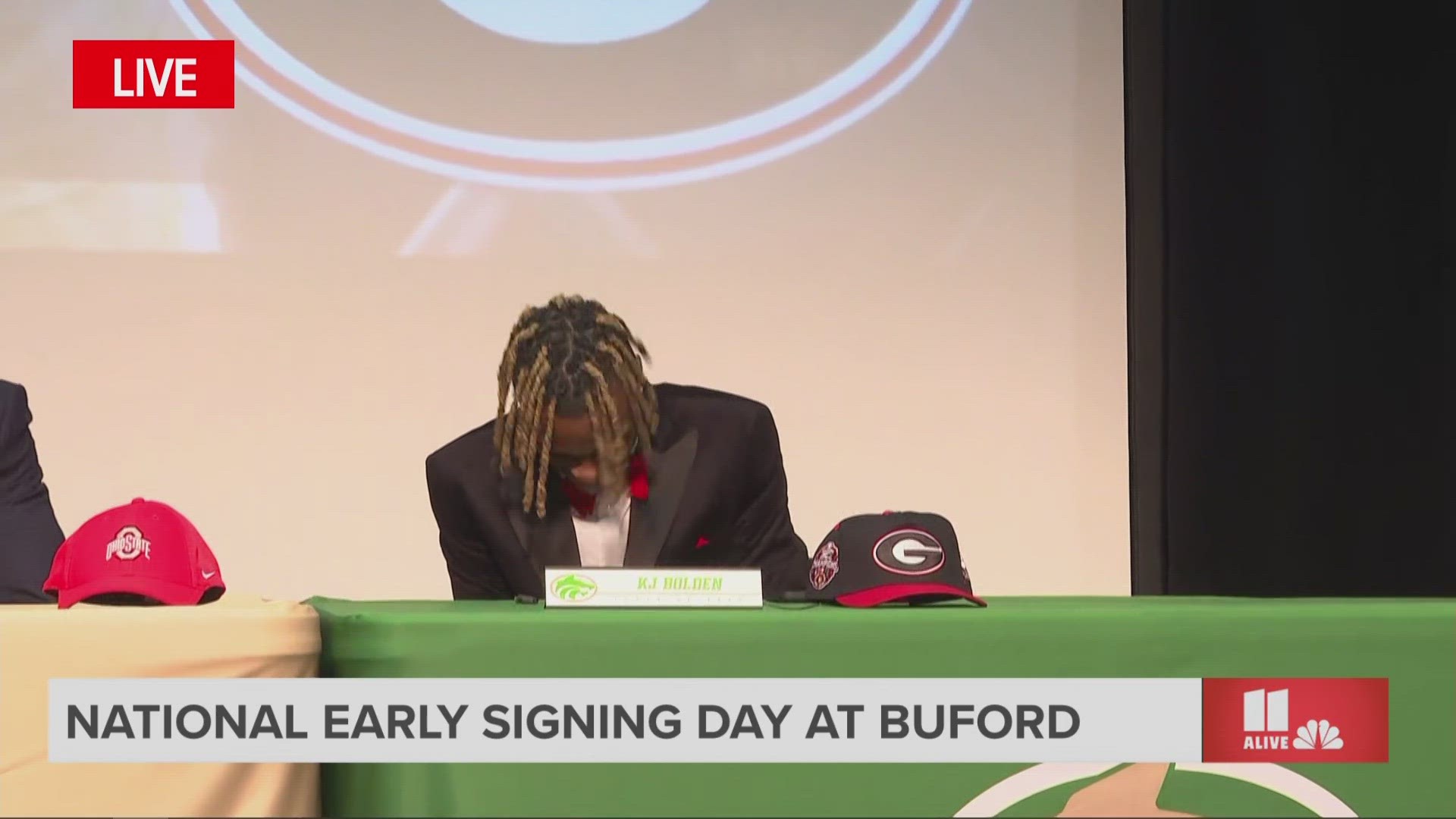 Buford High School player KJ Bolden announced he would be attending the University of Georgia in the fall.