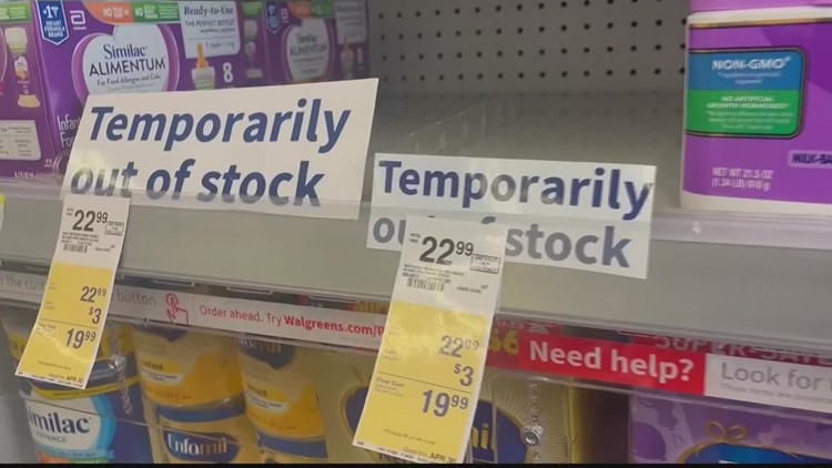 Yes, there is a shortage in baby formula products across the U.S.