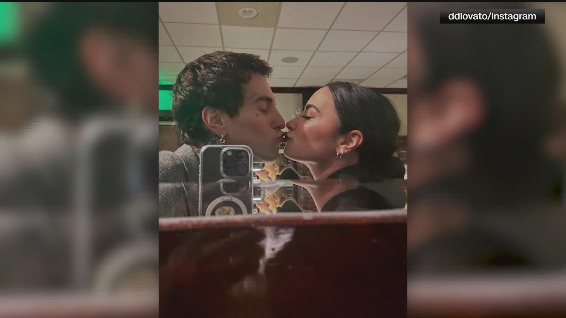 The couple met while working on Lovato's last album and dated for two years before Lutes proposed. 