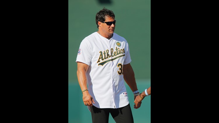 Jose Canseco accidentally shoots his left hand