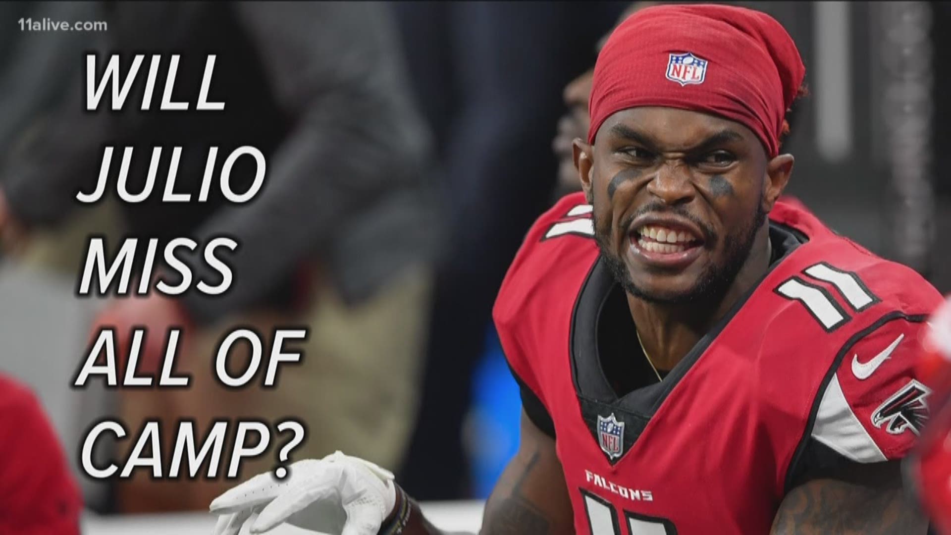 Reports said that Julio Jones is going to hold out of Falcons training camp.

