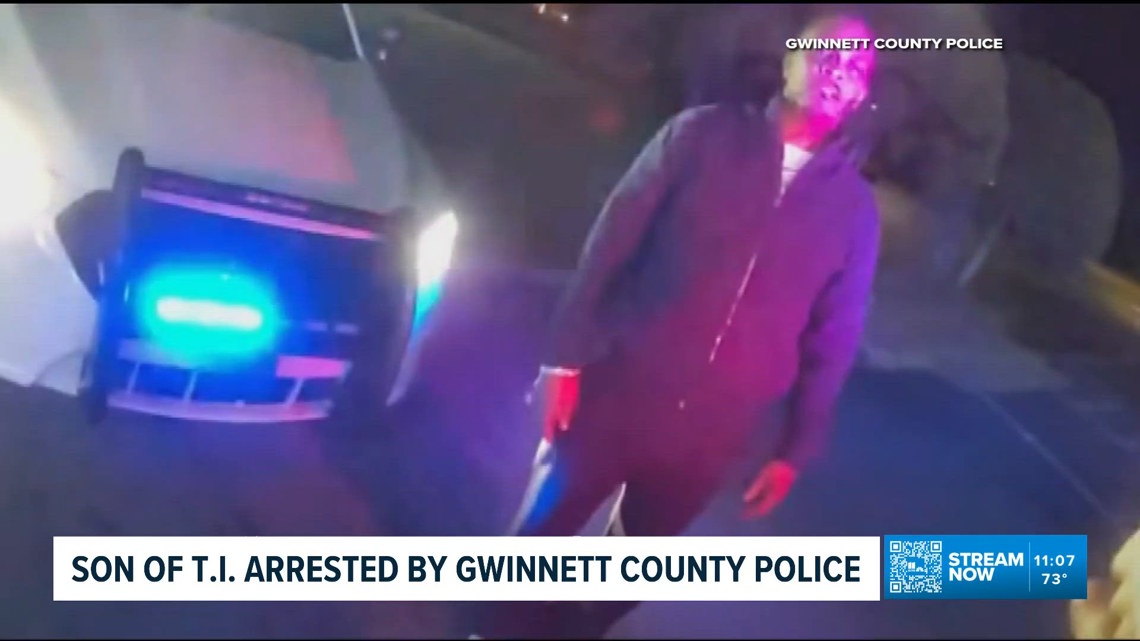 A high-speed stop ends in charges for the son of Atlanta rapper TI ...