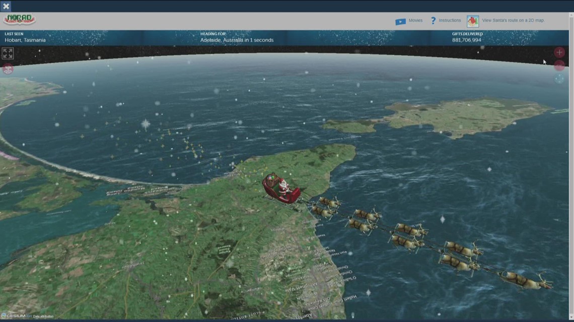 Where is Santa Claus right now? NORAD tracks Santa for 67th year ...