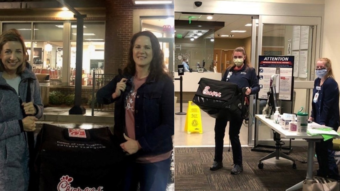 Woman pools ChickfilA points to give 500 sandwiches to nurses