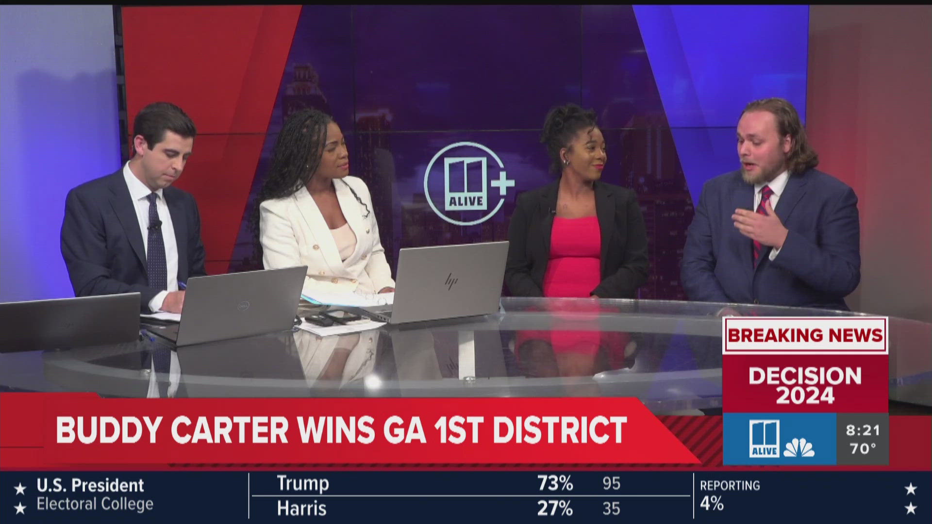 Marjorie Taylor Greene is projected to win her district. 