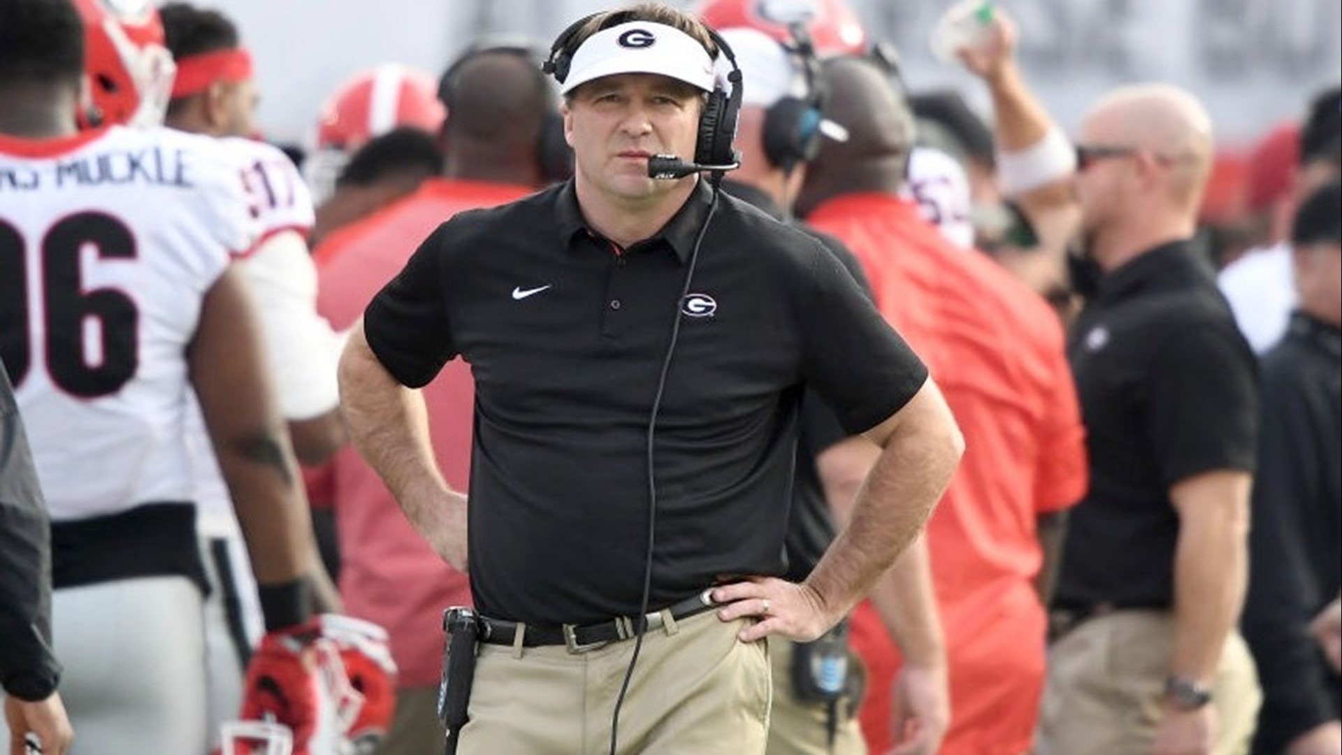 The Georgia head coach said all the right things about Texas and the Sugar Bowl on Thursday, while answering questions about Deandre Baker's planned absence.
