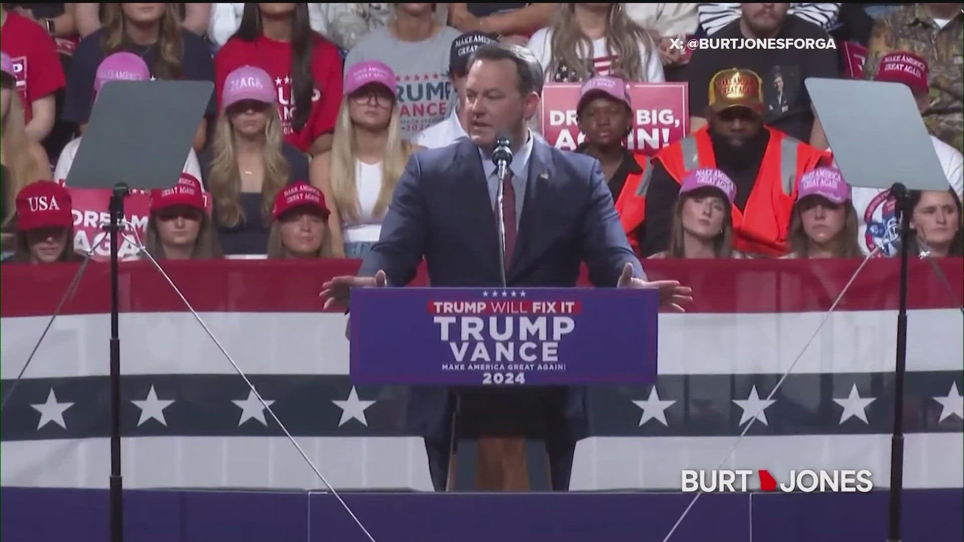 Jones was in the state Senate from 2013-2023 and has been lieutenant governor since 2023.