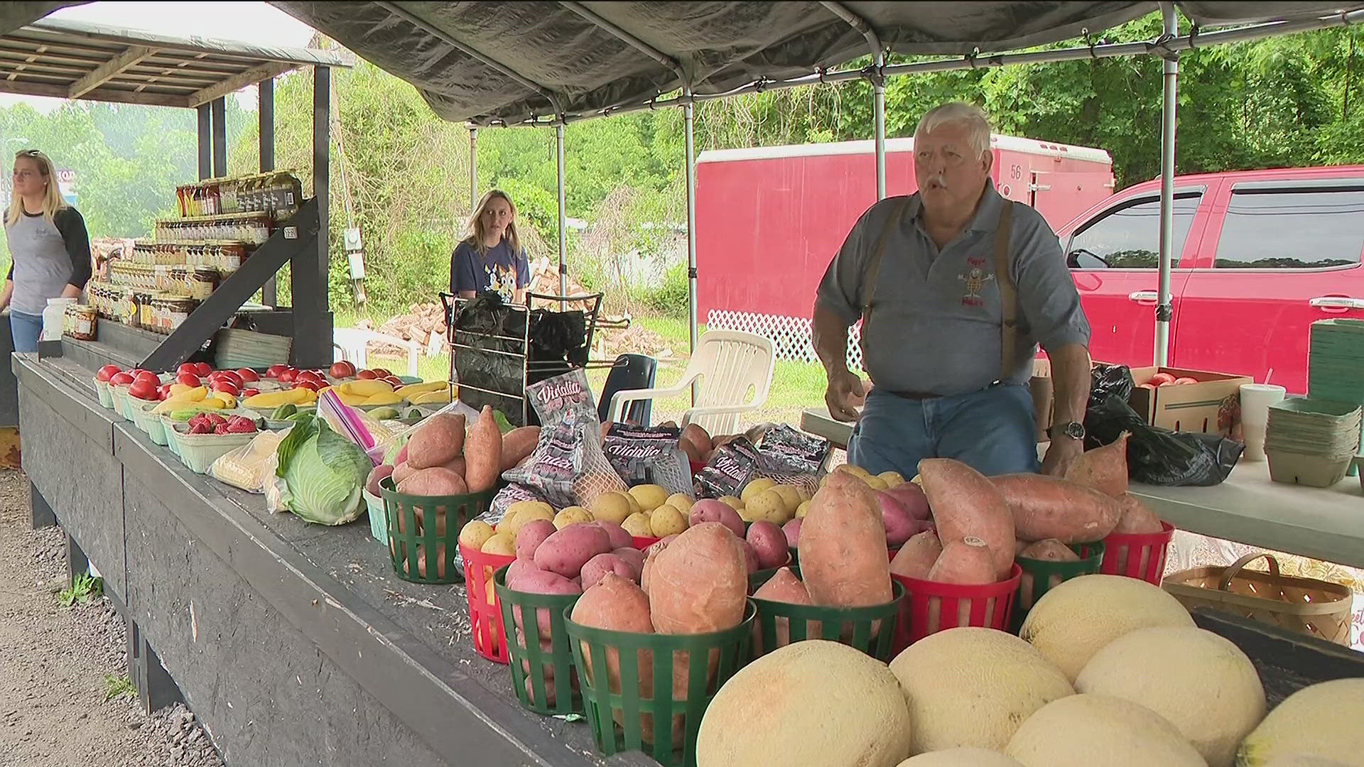 Michael Meaders started collecting change at his peanut and produce stand to pay off the lunch debt for students who can't afford it in Cleveland, Georgia.