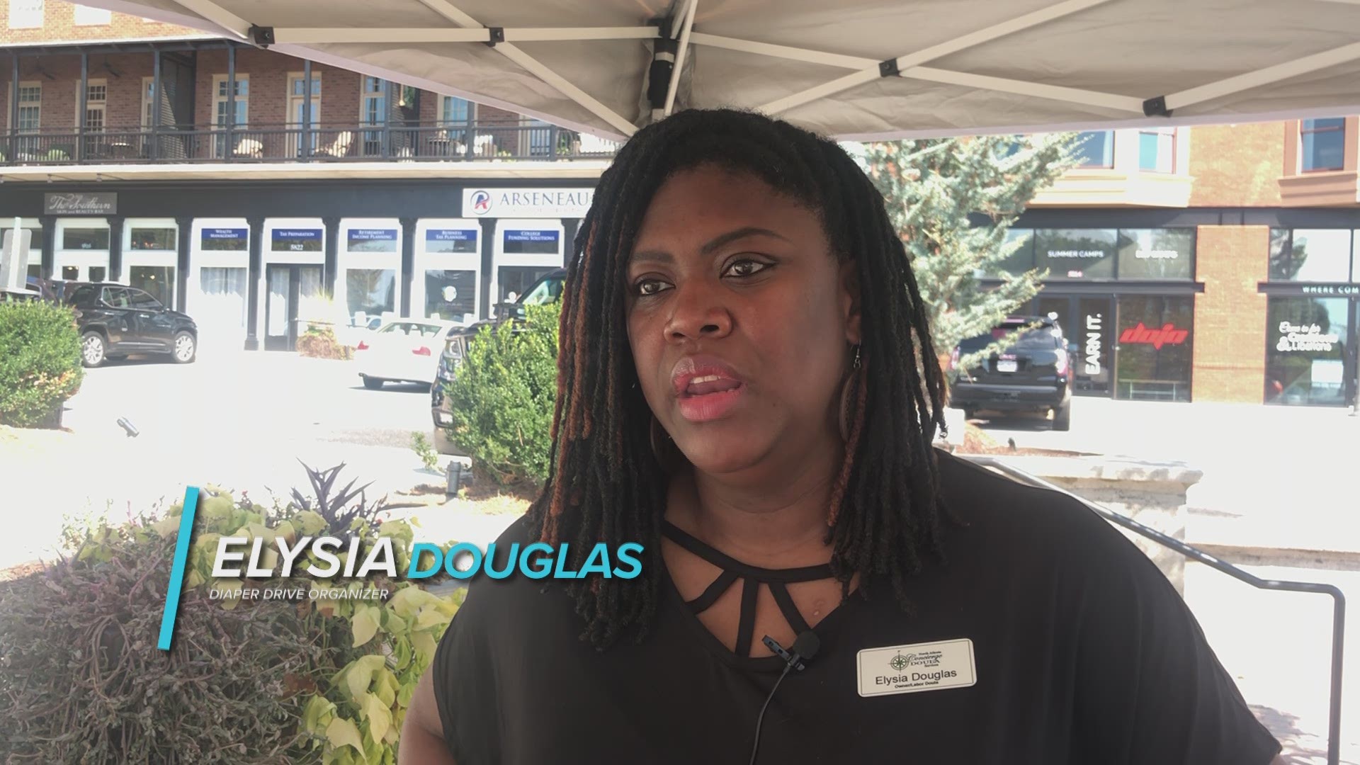 Video of Elysia Douglas and her diaper drive.