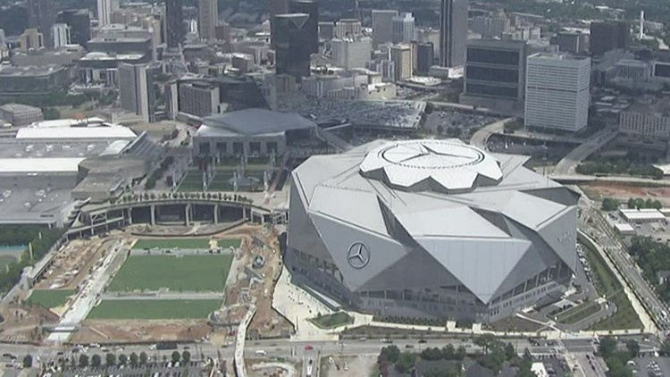 Mercedes-Benz Stadium announces free bike valet for Falcons, United games -  Curbed Atlanta