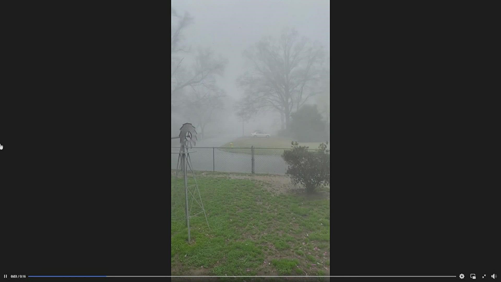 The video was taken by an 11Alive StormTracker in Shannon, Georgia.