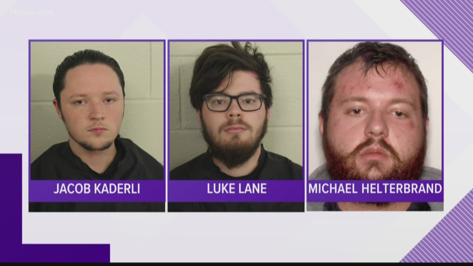 The three men are associated to the white supremacist group The Base, according to court documents unsealed Friday.