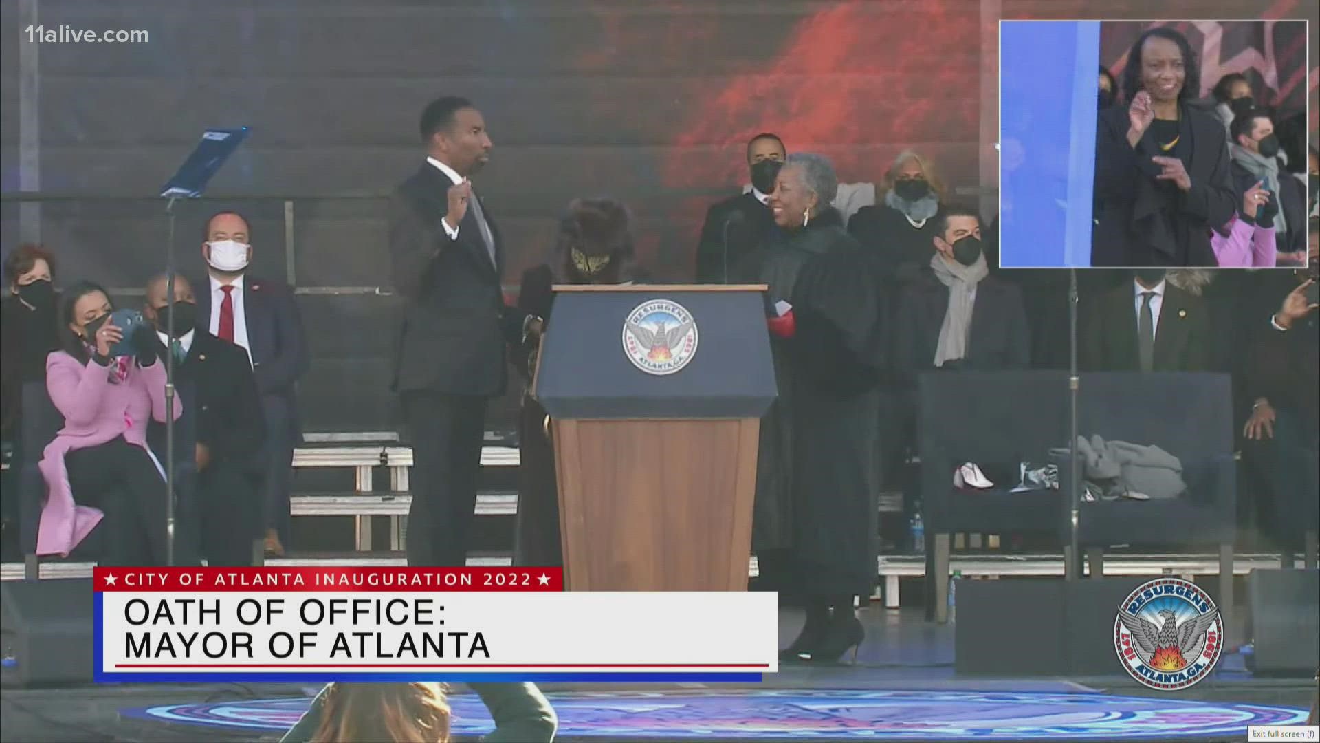 Andre Dickens was sworn in as Atlanta's 61st mayor on Jan. 3, 2022. Dickens talked about his future plans for the city at his inauguration.