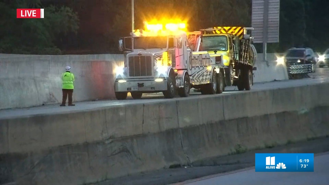 Authorities say the man was actively working on the highway at the time of the crash.