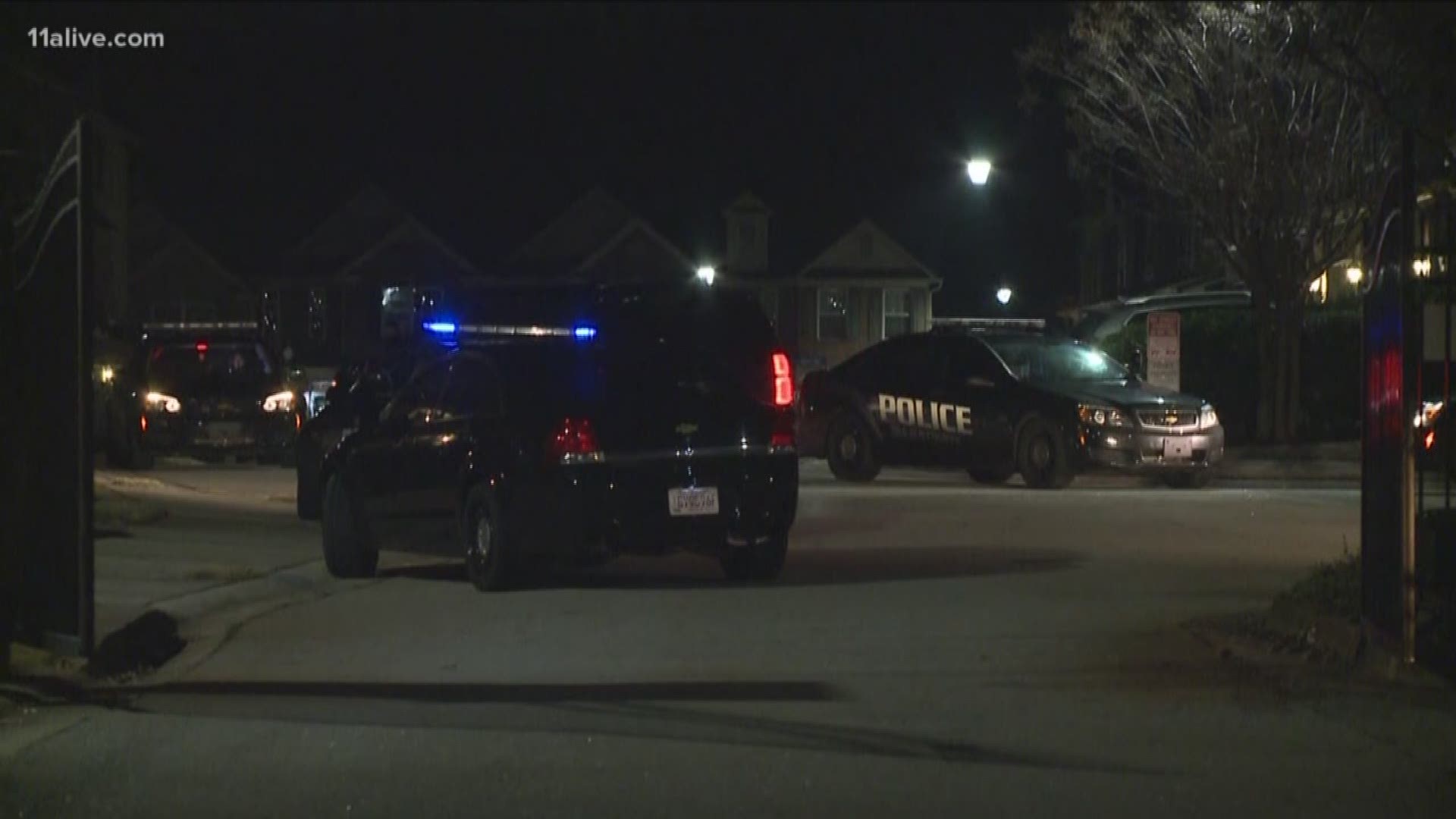 Officers responded to a domestic incident call at a condo complex in DeKalb County. When they arrived, they found an armed man holding a woman at gunpoint. Once inside, they discovered the woman with a gunshot wound.