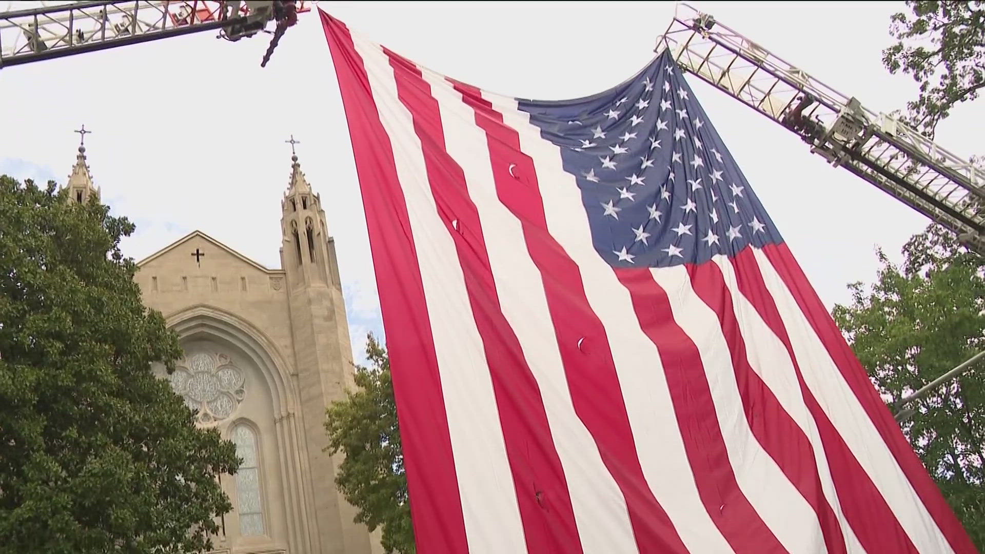 At the Cathedral of Christ the King, City of Atlanta first responders joined together for a special blue mass to remember those who gave their lives.