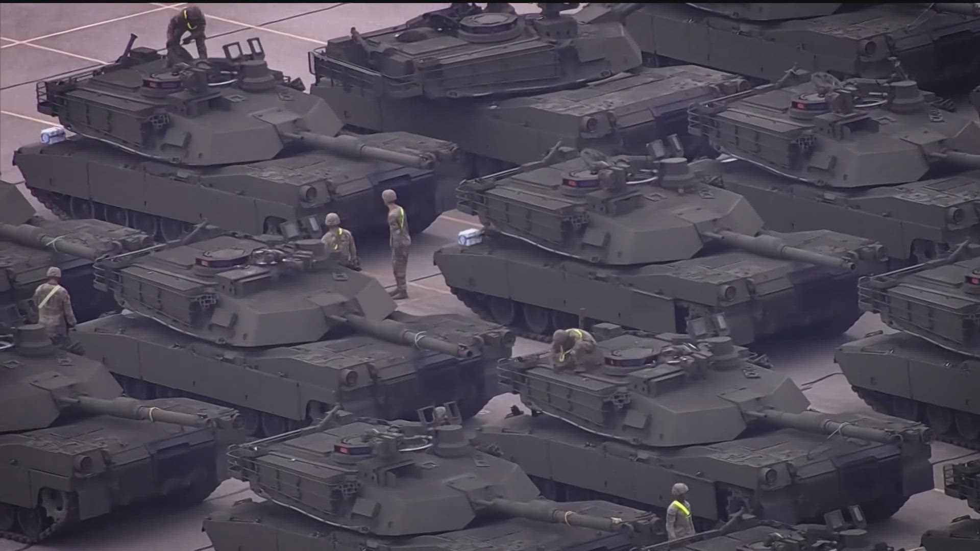 Plans for the parade call for about 6,600 soldiers, 150 vehicles and 50 helicopters to follow a route from Arlington, Virginia, to the National Mall.