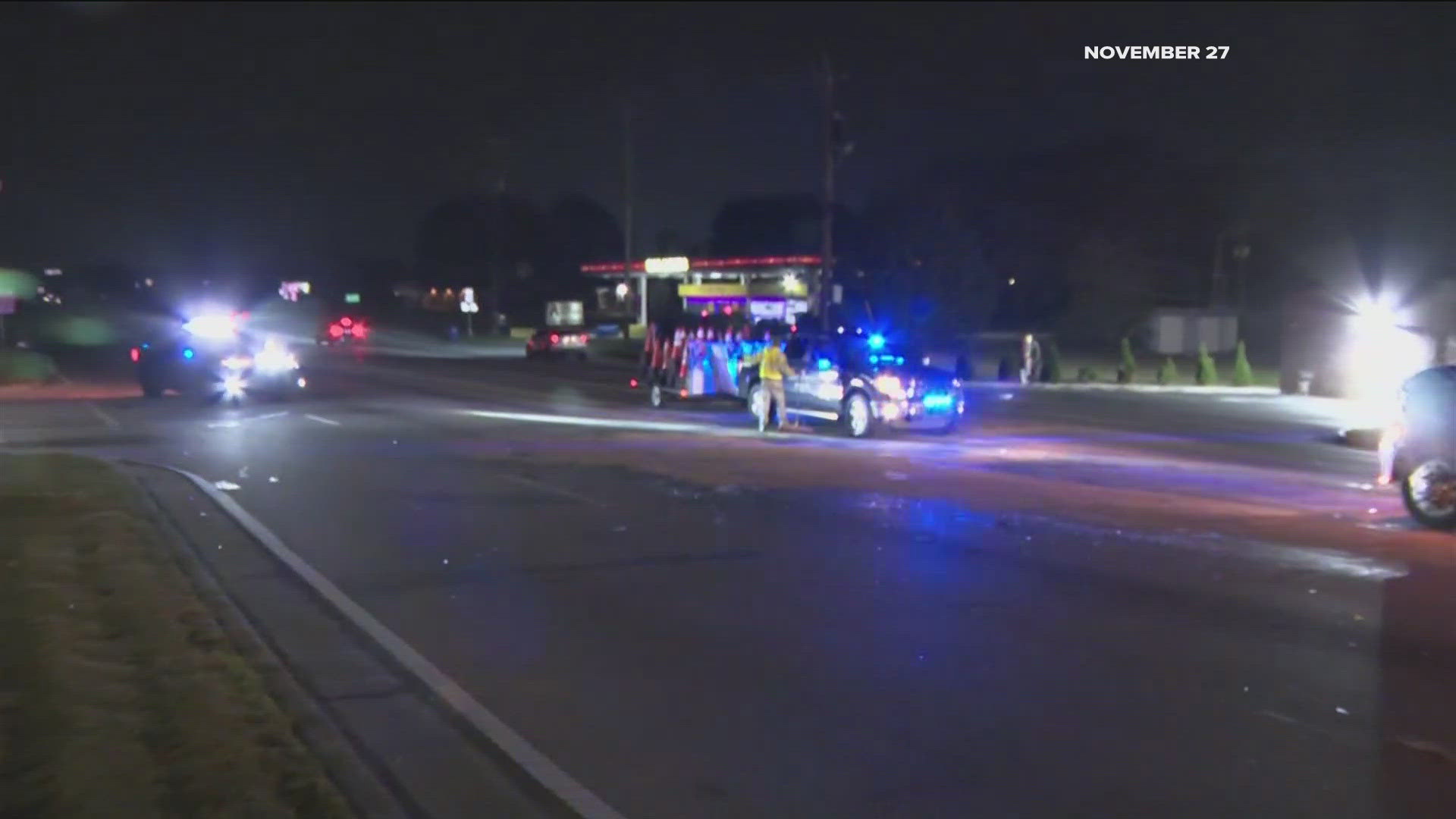 It happened on Buford Drive in Lawrenceville on Wednesday night.