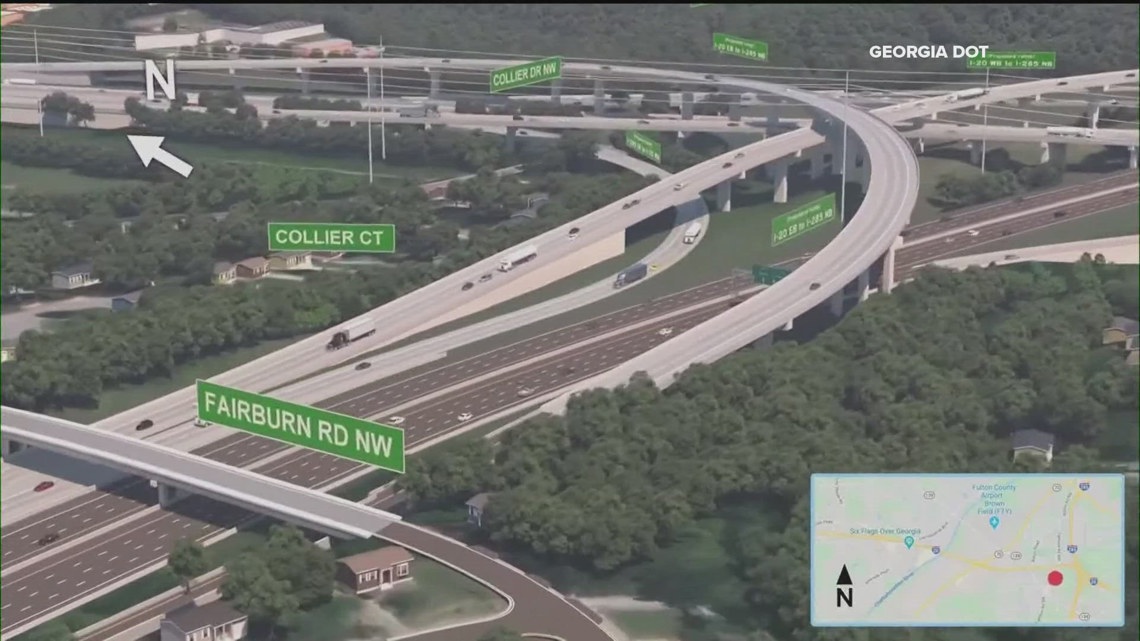 「Road to A」 Construction, delays coming to I-285/I-20 W in Douglas