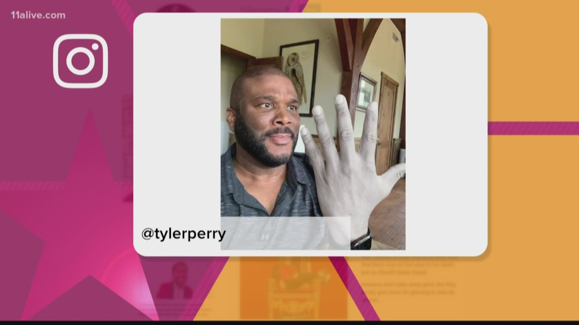 Tyler Perry has stopped production of shows but is keeping the humor going on social media.